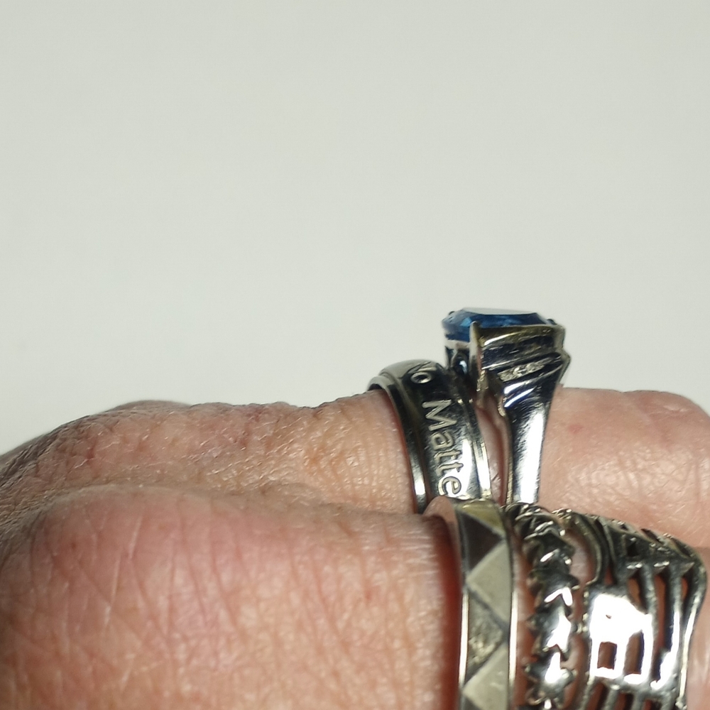 AV 925 + 14K Topaz Diamond Ring ALWAND VAHAN - Picture 14 of 16